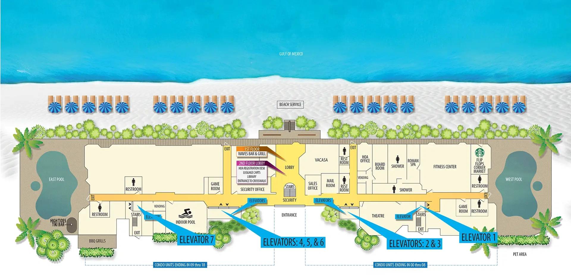 Welcome Guests – Tidewater Beach Resort | Panama City Beach inside Panama City Beach Hotel Map