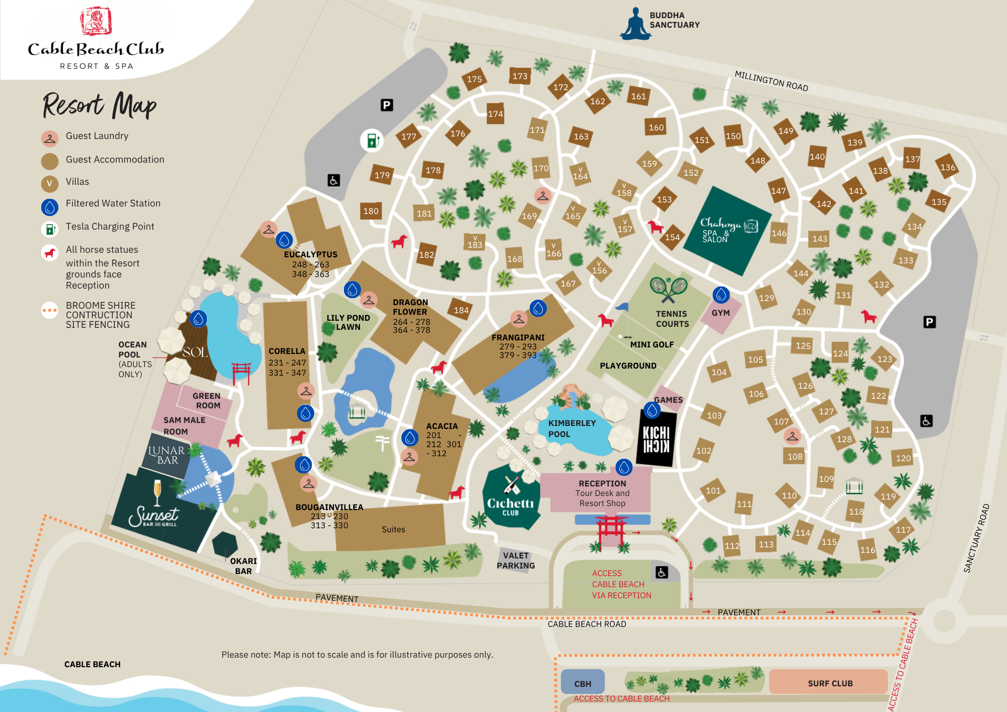 Welcome To Broome&amp;#039;S World-Renowned Resort - Cable Beach Club throughout Cable Beach Western Australia Map