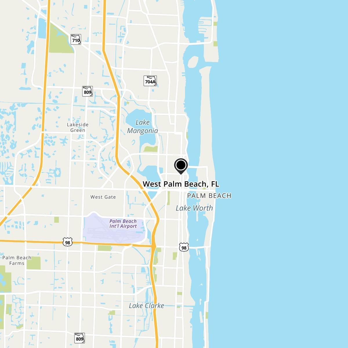 West Palm Beach, Fl Map &amp;amp; Directions - Mapquest throughout West Palm Beach Google Maps