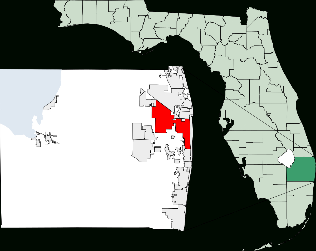 West Palm Beach, Florida - Wikipedia throughout Map West Palm Beach Fl