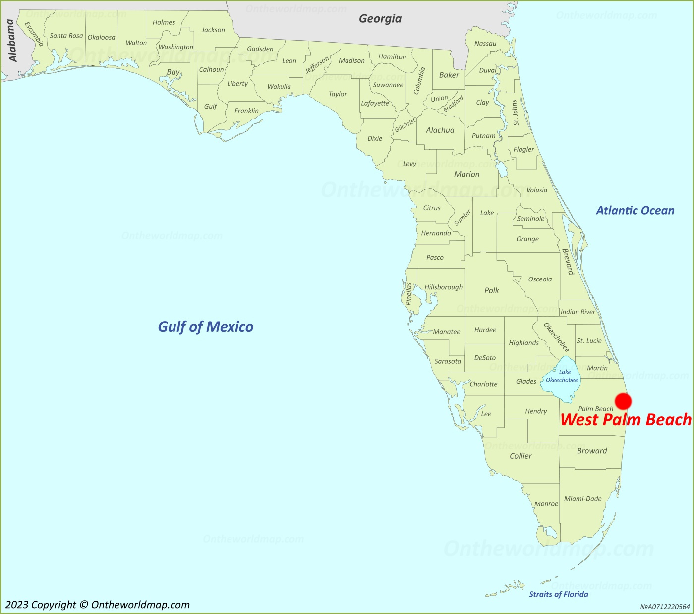 West Palm Beach Location On The Florida Map - Ontheworldmap with regard to Map of Florida With Palm Beach