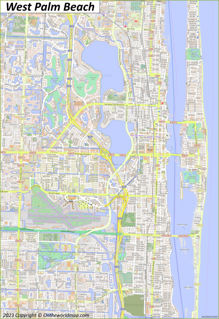 City of West Palm Beach Map