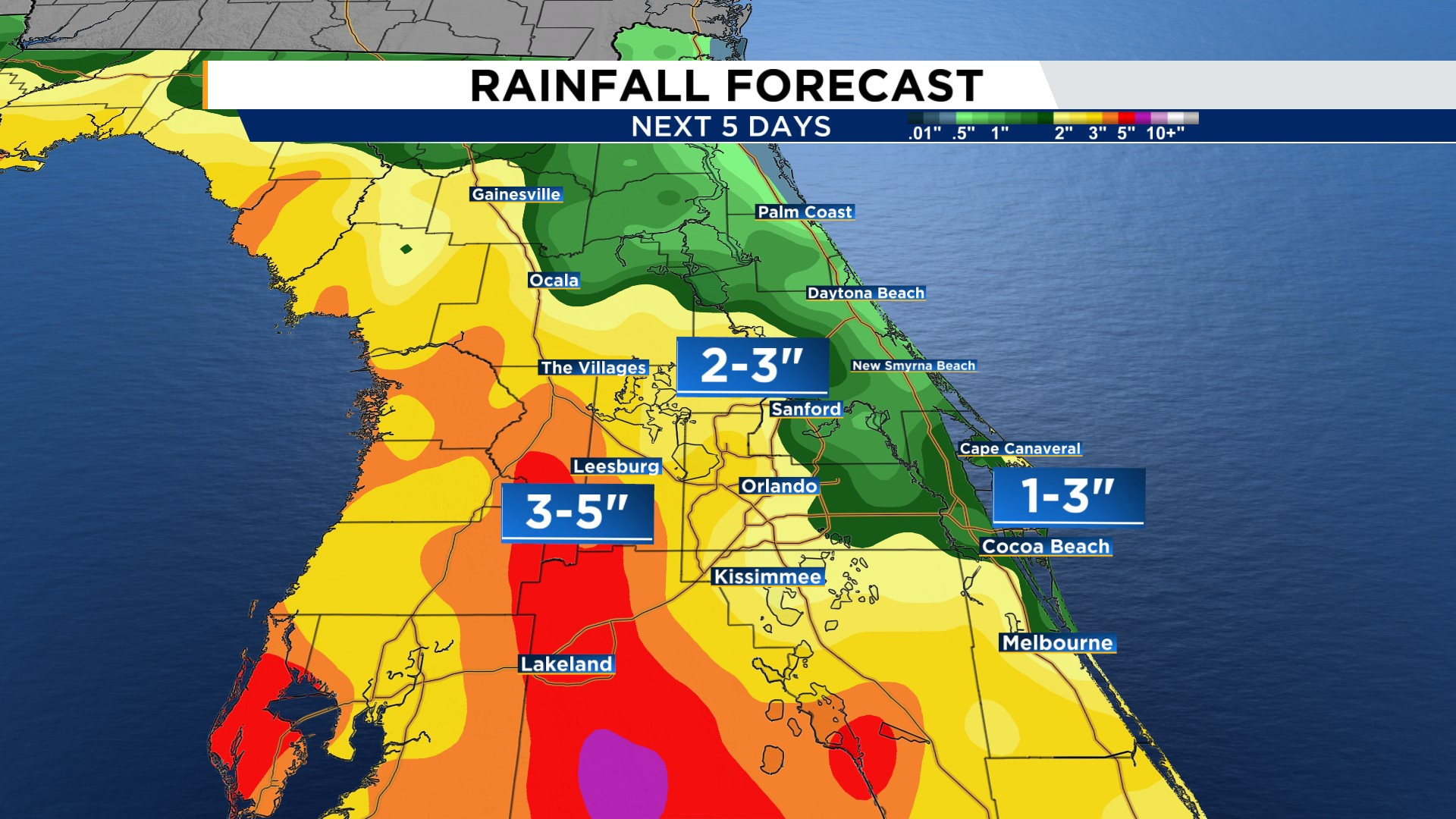 Wet Weather Week In Central Florida. Here&amp;#039;S What To Know with Weather Map For Daytona Beach Florida