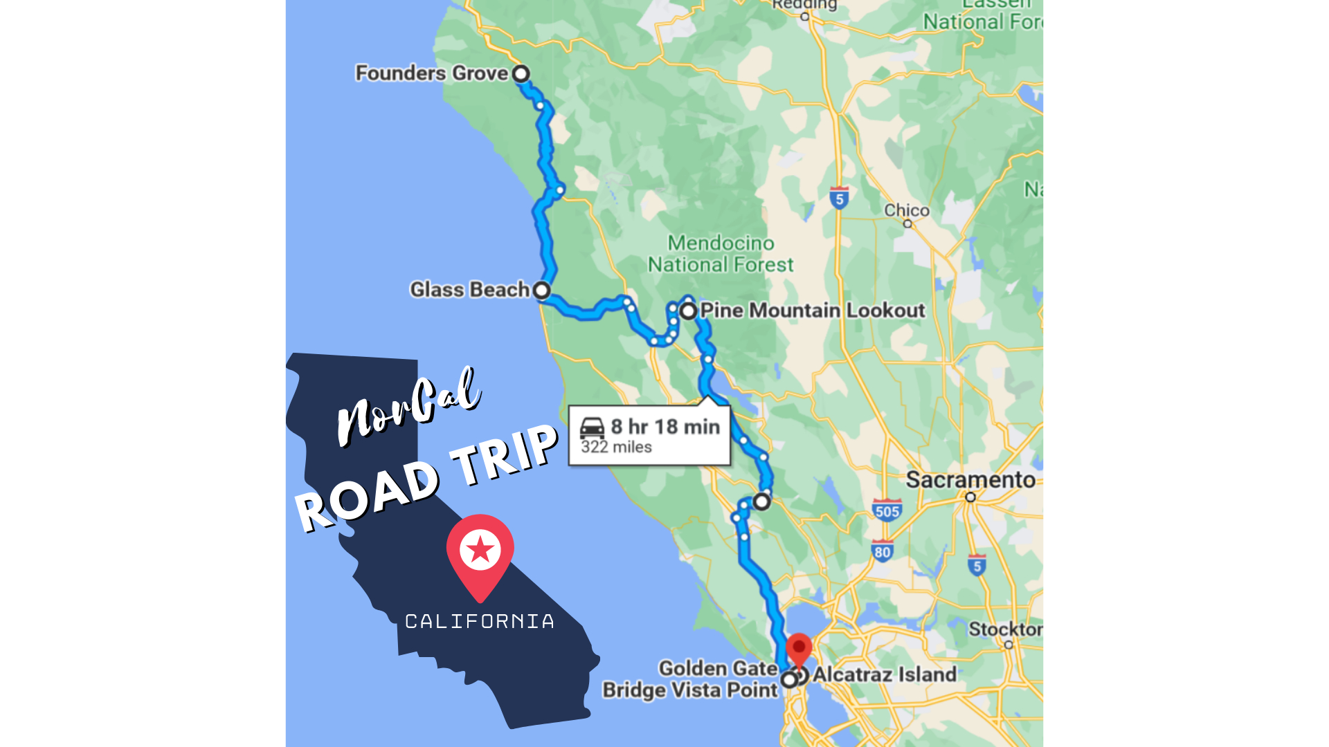 When It Comes To Road Trips In Norcal, This One&amp;#039;S The Best regarding Map Of Glass Beach California