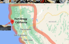 Where Is Glass Pebble Beach Located? for Fort Bragg Ca Glass Beach Map