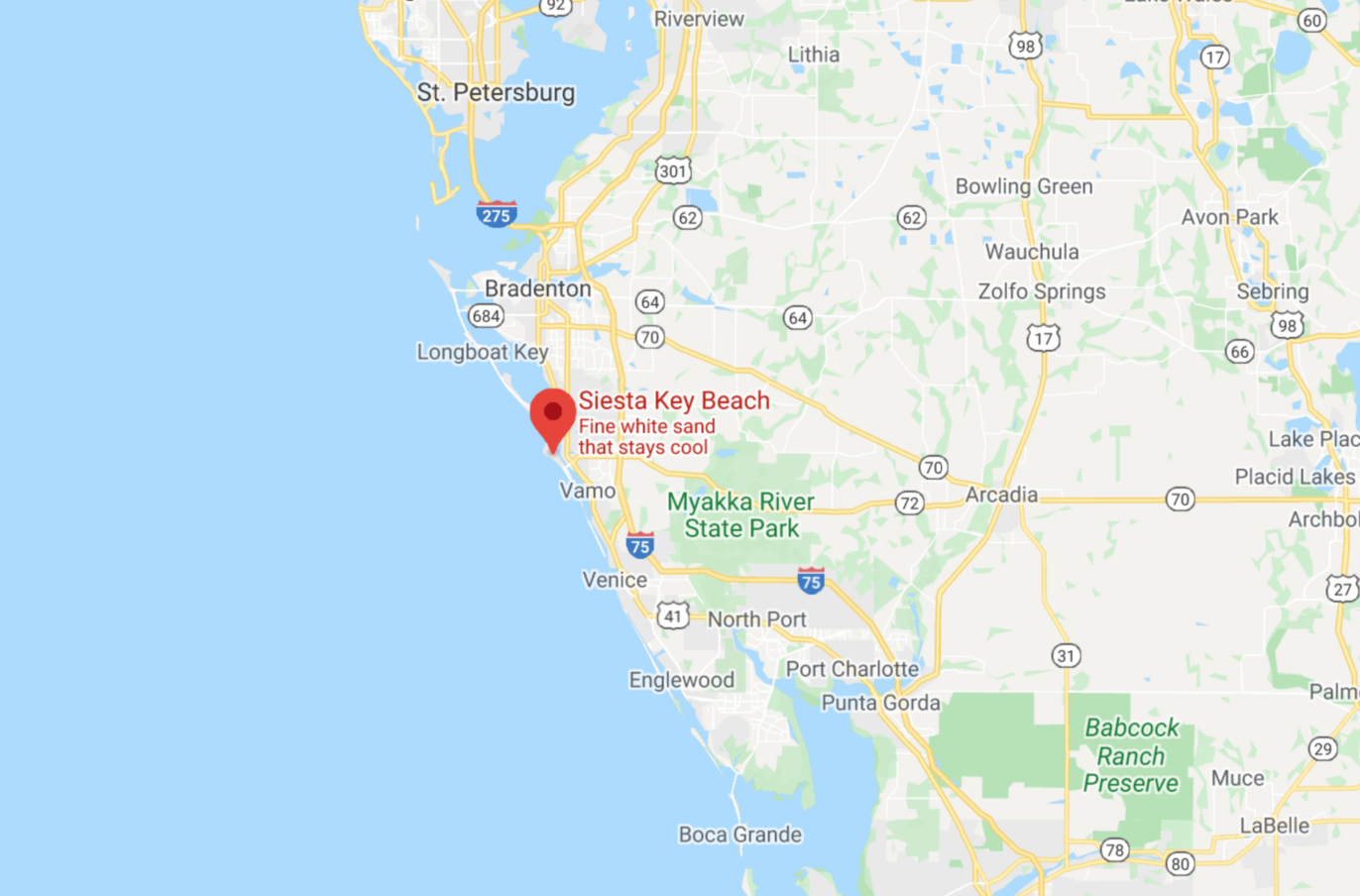 Where-Is-Siesta-Key-Beach | Dotting The Map regarding Siesta Key Beach on Map