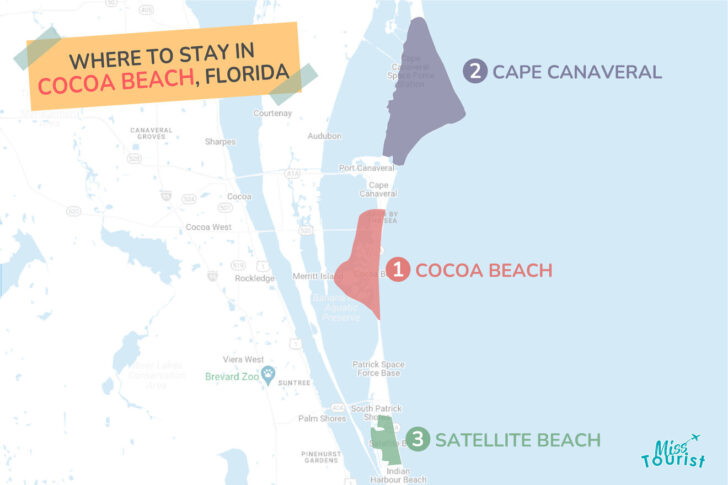 Cocoa Beach Map of Hotels
