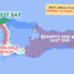 Where To Stay In Grand Cayman Island ✔️ 3 Best Areas For Map Of Hotels On 7 Mile Beach Grand Cayman