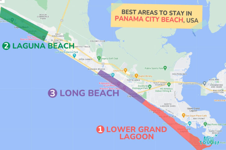 Panama City Beach Condo Map