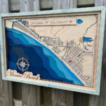 Wood Map   Mexico Beach,Florida | White Sands Woodwork For Map Of Mexico Beach Florida