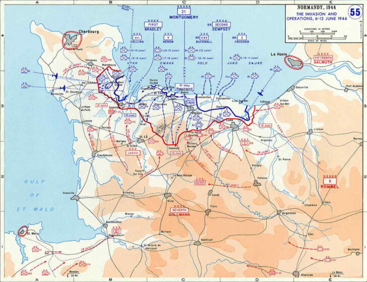 D Day Normandy Beach Map