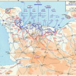 Ww2 Map Of The D Day Invasion On June 6 1944 With Regard To Map Of Normandy Beach France