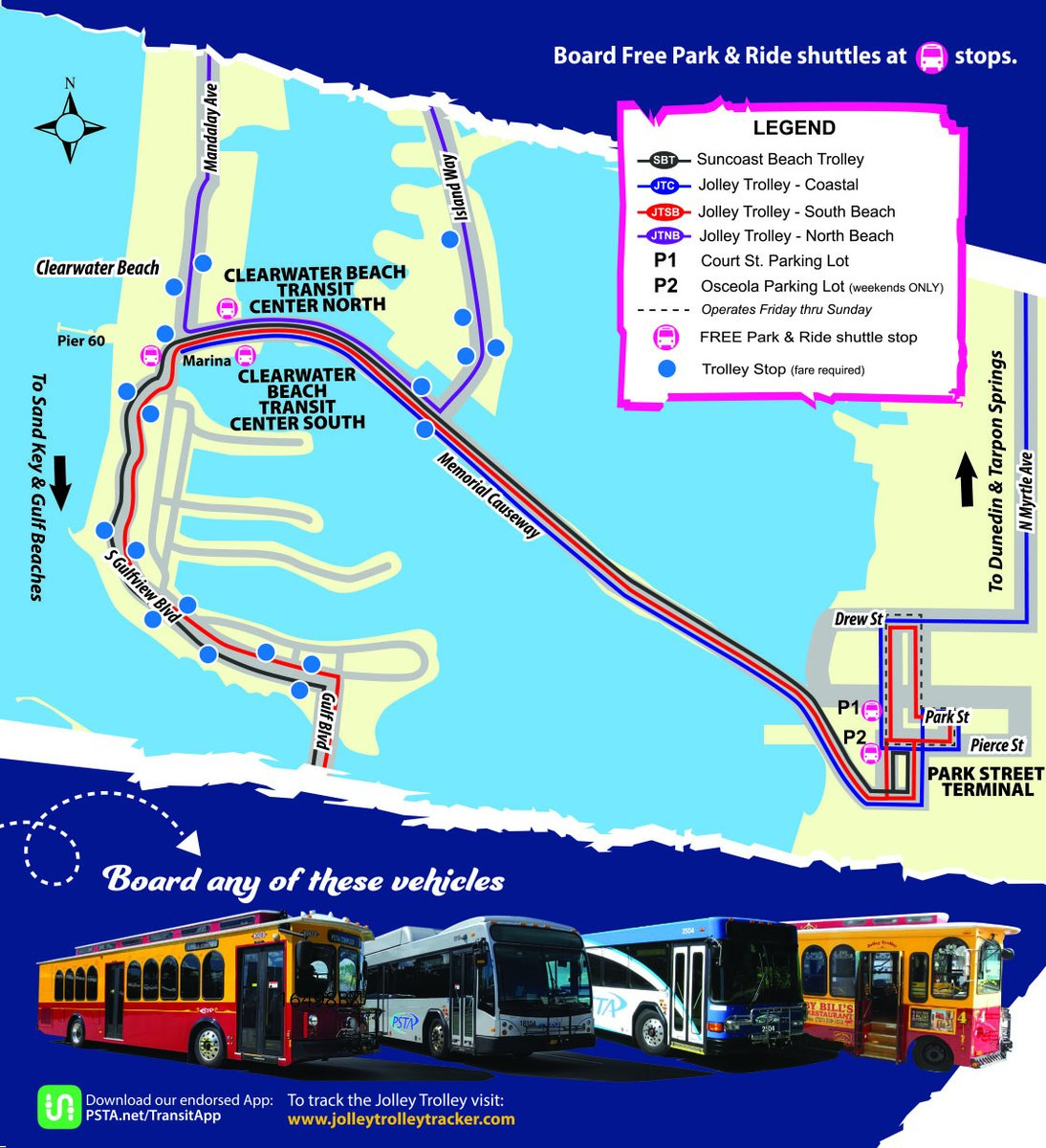 X-এ Psta: "Wondering Where To Park For Free When Heading To with Suncoast Beach Trolley Route Map